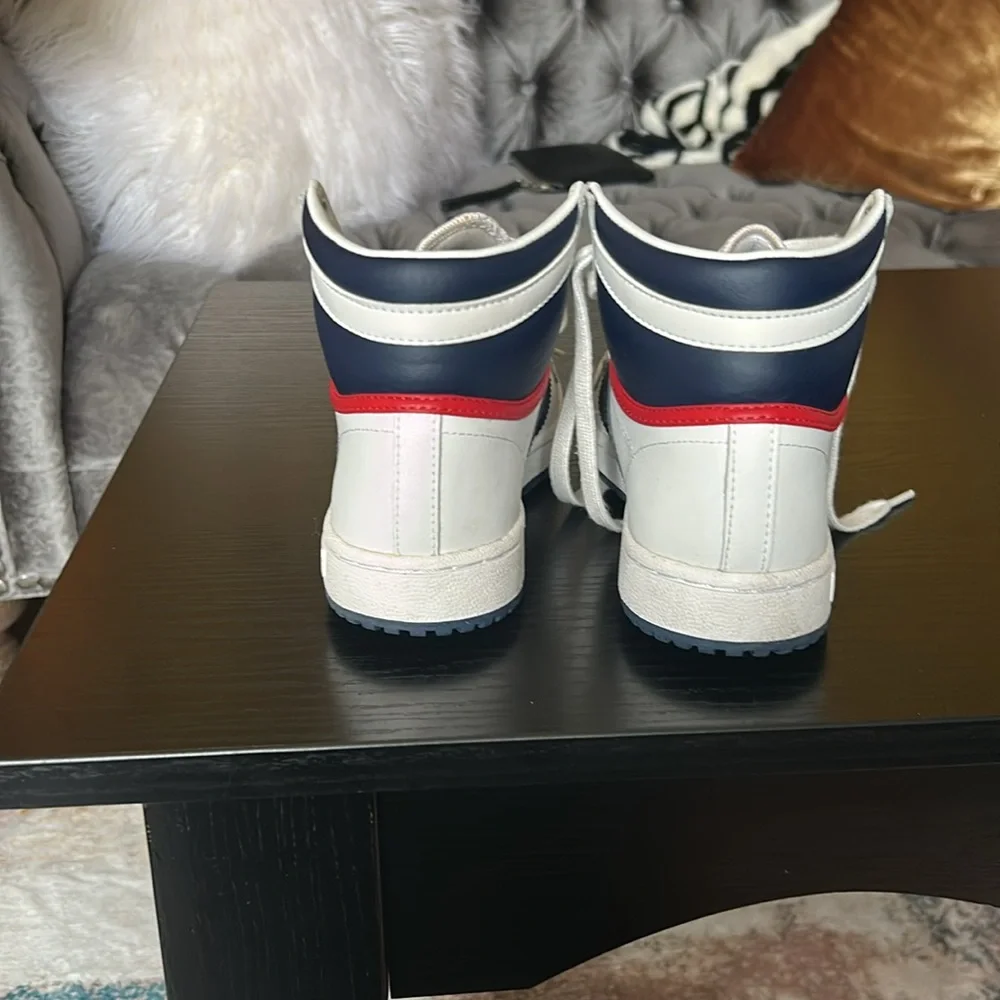Adidas Top Ten Sneakers white, blue and red youth size 5. Women’s 7 - Picture 3 of 8